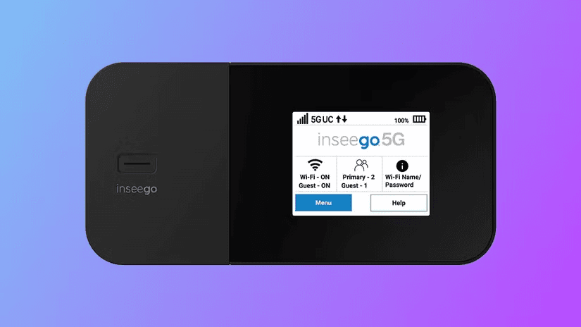 Inseego 5G gateway — front view